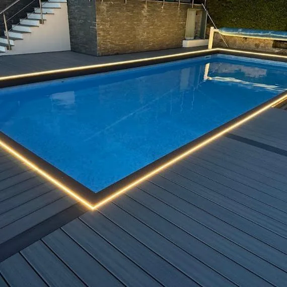 Nick Codrington's composite pool deck with lighting