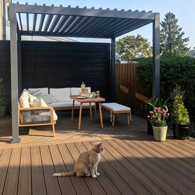 Another client has sent me through some furnished photos of their deck, and when they look this